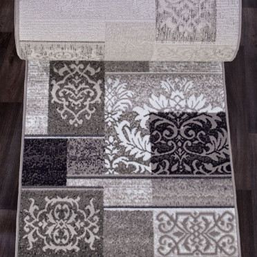 Ковер d216 - GRAY - Дорожка - коллекция SILVER