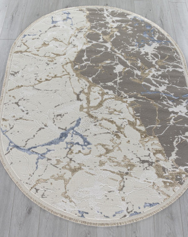 Ковер 27231A - GRY / BLUE - Овал - коллекция MOSSO