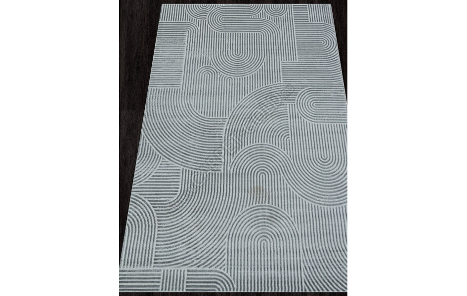 Ковер E508AQ - D.GREY / GREY - Прямоугольник - коллекция SIROCCO