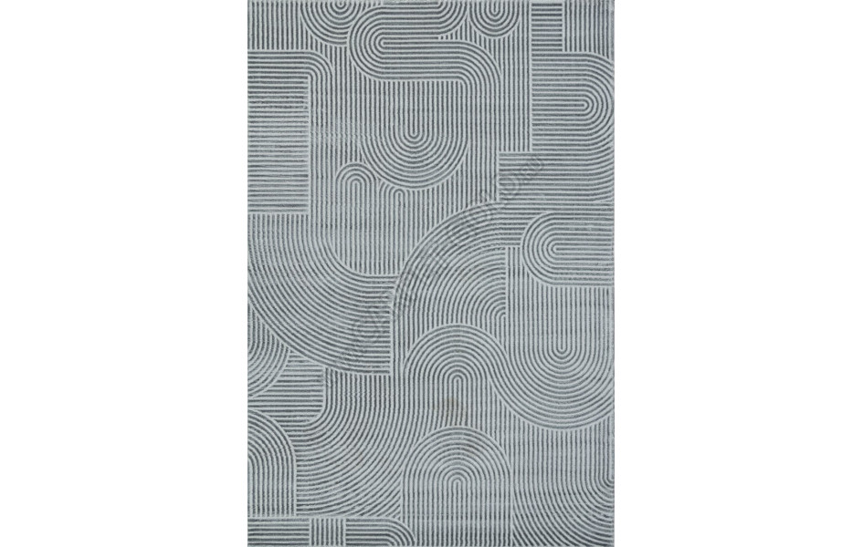 Ковер E508AQ - D.GREY / GREY - Прямоугольник - коллекция SIROCCO