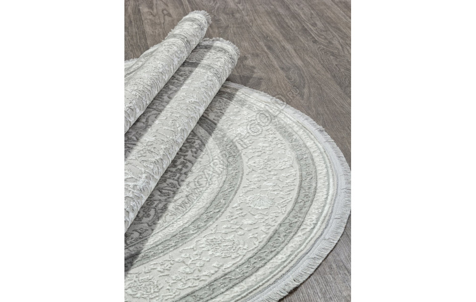 Ковер 30020T - L.GREY / CREAM - Овал - коллекция SANDALI